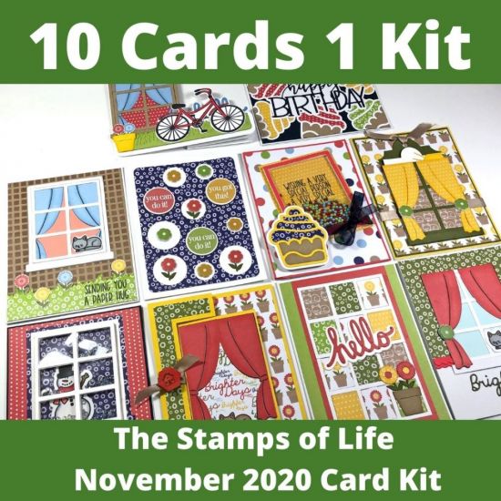 10 Cards 1 Kit - November 2020 Card Kit
Keywords: window2stamp