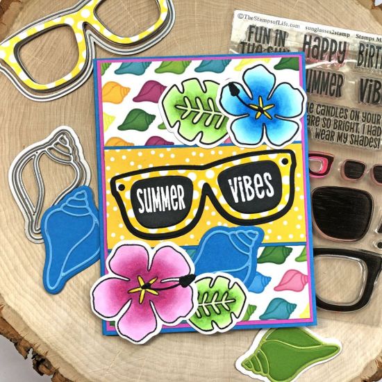 Summer Vibes
Keywords: sunglasses2stamp tropical2stamp