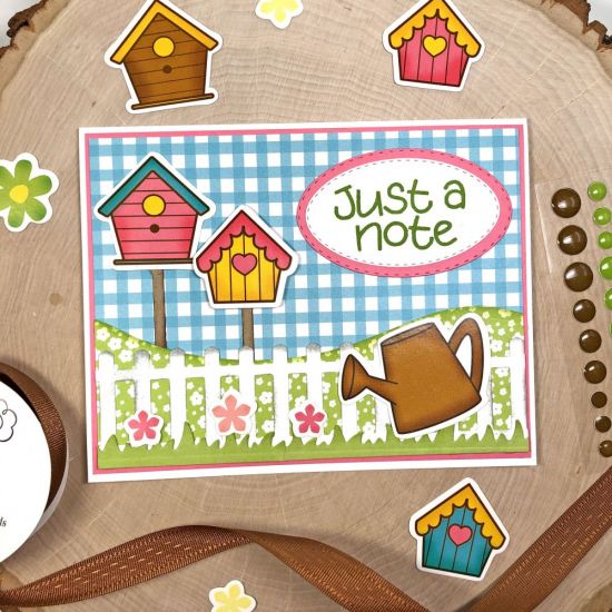 Just a Note
Keywords: Birdhouses2Stamp Garden2Stamp Fence Die Border dies