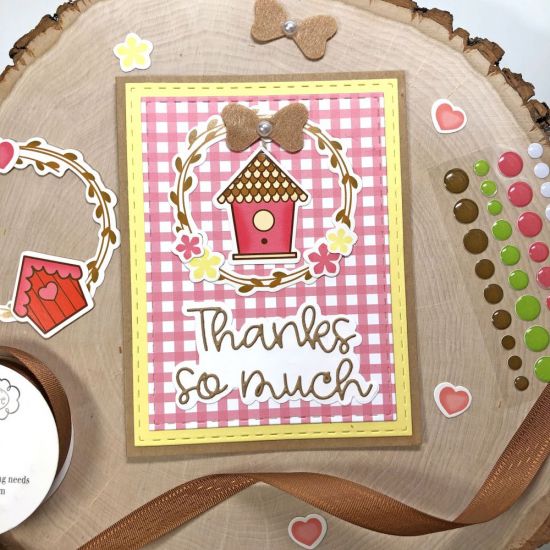 Thanks So Much
Keywords: Wreath2Stamp Birdhouses2Stamp