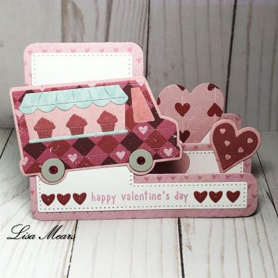 Valentine's Day Card Using IceCreamTruck2Stamp
