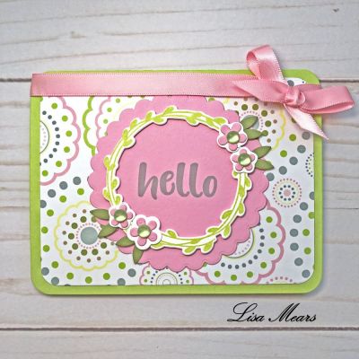 Wreath2Stamp Hello Card
