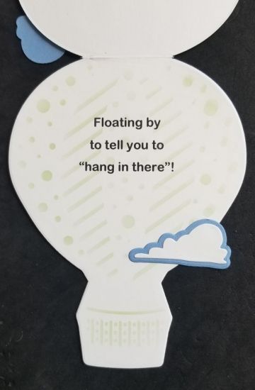 Keywords: Balloon sloth clouds hello