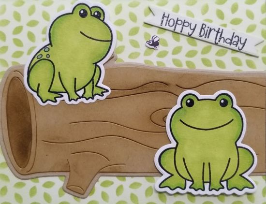 Keywords: Frogs log stencil