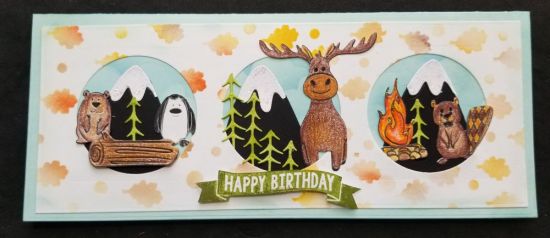 Slimline birthday card
