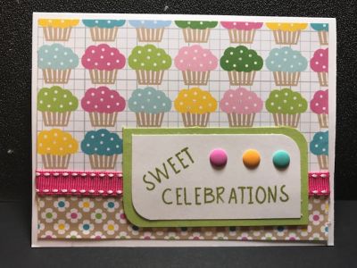 Sweet Celebrations Card
All occasion card featuring the August Card Kit supplies
Keywords: Sweet Celebrations, All Occasion