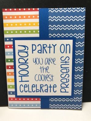 Birthday Around The Block
Birthday Card created with papers and stamps from June 2017 Card Kit.  
Keywords: Birthday 