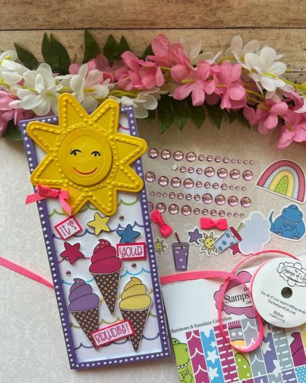 Mini Sun Shaped card fold-it
