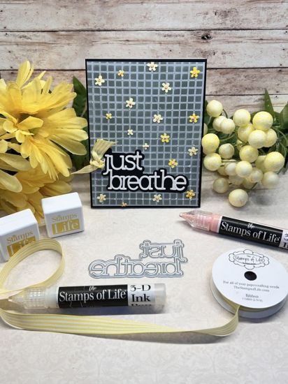 Just Breathe Serif Words Die Set
