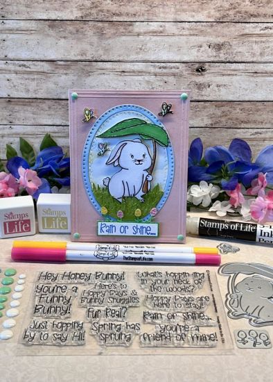 Keywords: Moregardenbunny2stamp & dies, gardenbunny2stamp, words4gardenbunny, TSOL mini inks, 3�d inks & TSOL markers