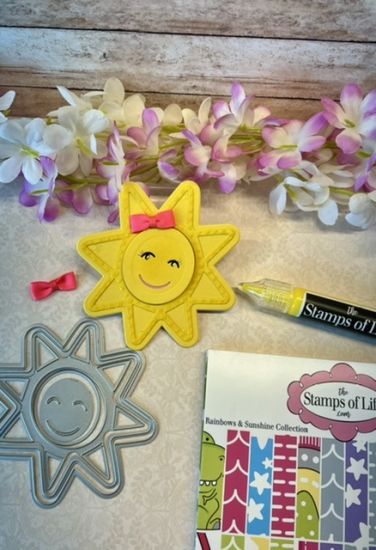 Rainbow & Sunshine Kit 
Keywords: Rainbows & Sunshine Sunshine Fold-it, Bow & 3�d ink