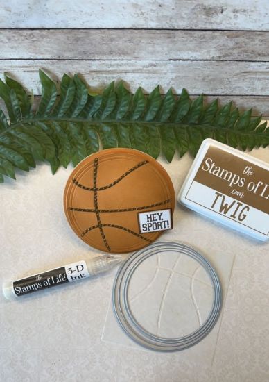 Basketball Fold-it & stencil
