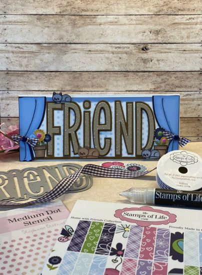 Friend Slimline Fold-it
This Fold-it was originally included in the �Home with Friends Kit�. Now sold separately 
