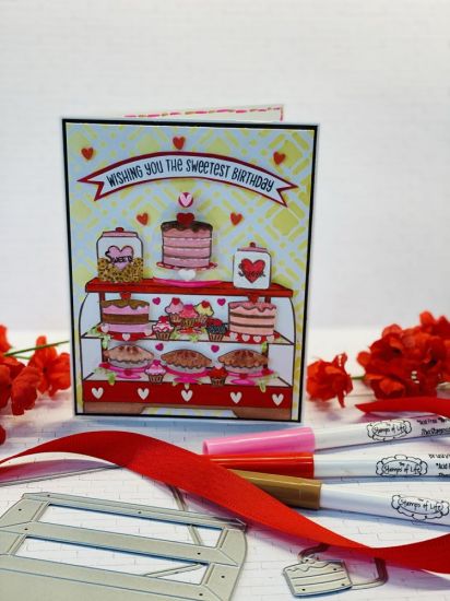 Sweet treats birthday card
Cake case pies cakes sugar jar cookie jar
Keywords: Sweet treats stamps and dies
