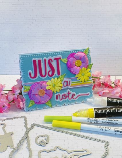 Everyday Deckle Edge A2 Card Die set
