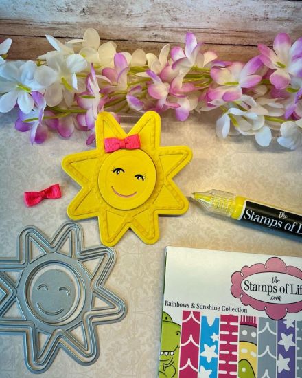 Mini Sun Shaped card Fold-it
