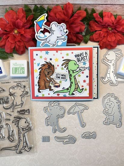 Parade Buddies 1 clear Stamps & dies
