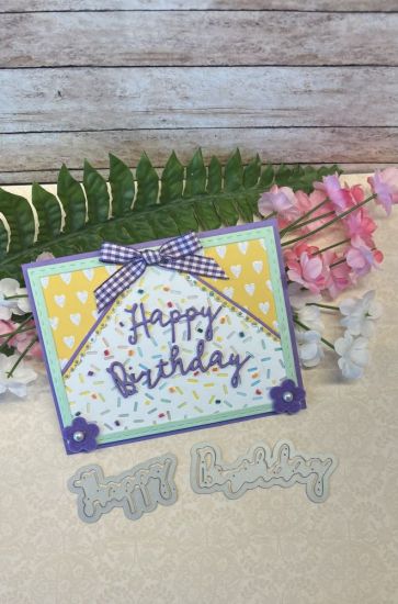 Happy Birthday #4 Die set
Keywords: Double Pop Out Card base and the Happy Birthday #4 die set