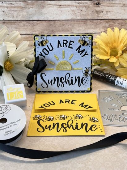 You Are My Sunshine Card Front Die
