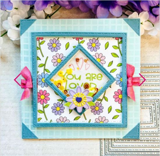 Stitched Dot square dies
