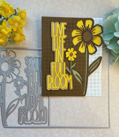 A2 Floral Edge card dies 
