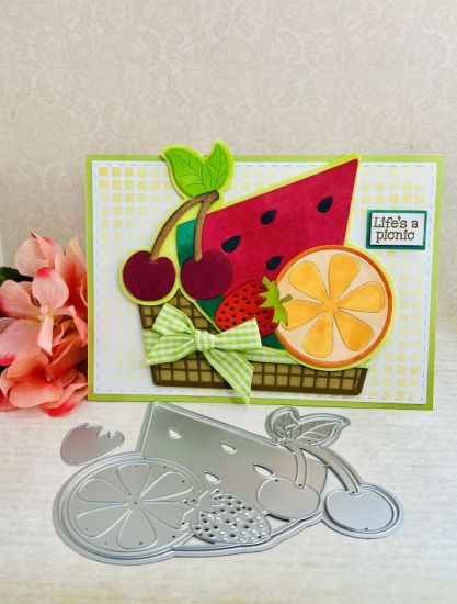 Fruit shaped A2 fold it card
