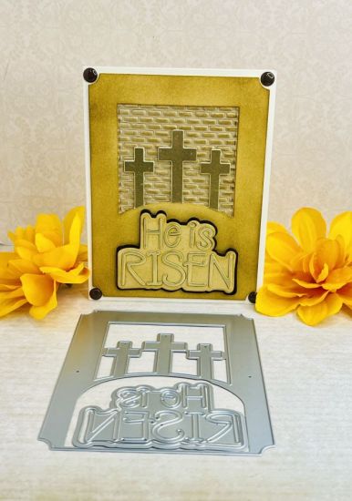 He is Risen Card Front Dies
