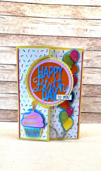 5x7 Circle Flip-it Interactive Card Die set
