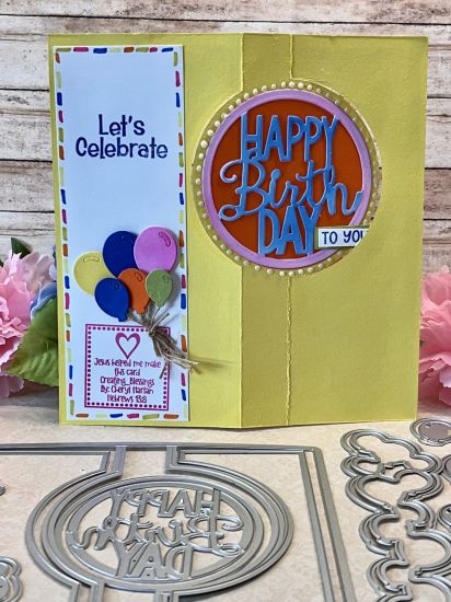 5x7 Circle Flip-it Interactive Card Die Set
