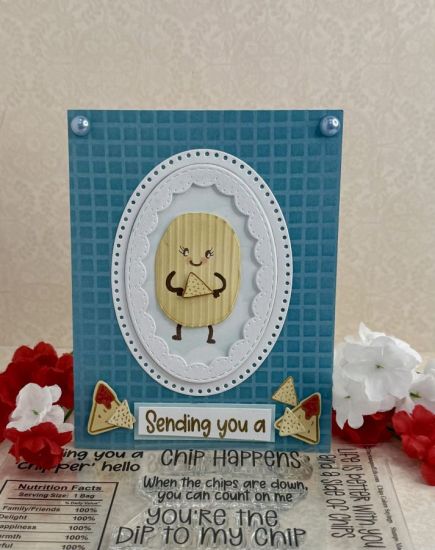Bag of Chips Card  Dies
Keywords: OvalDies