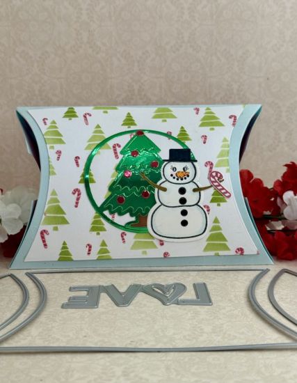 Large Holiday Pillow Box (HSN)
Keywords: (Back side of box)