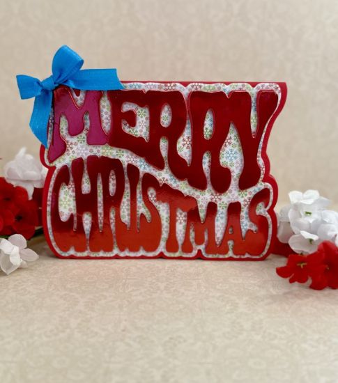 Wavy Merry Christmas Fold-it
