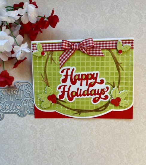 Bold Happy Holidays Word Dies
Keywords: ElegantEdgeCard WinterWreathFoldit
