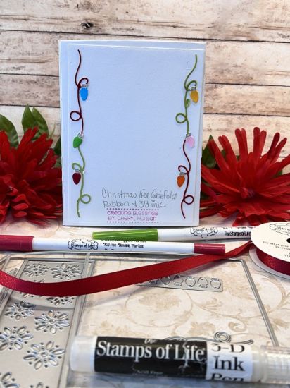 Christmas tree Gate Fold card
