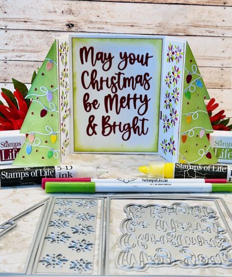 Christmas Tree gate fold card
