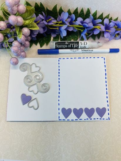 Graceful Shape with Hearts Die Set
