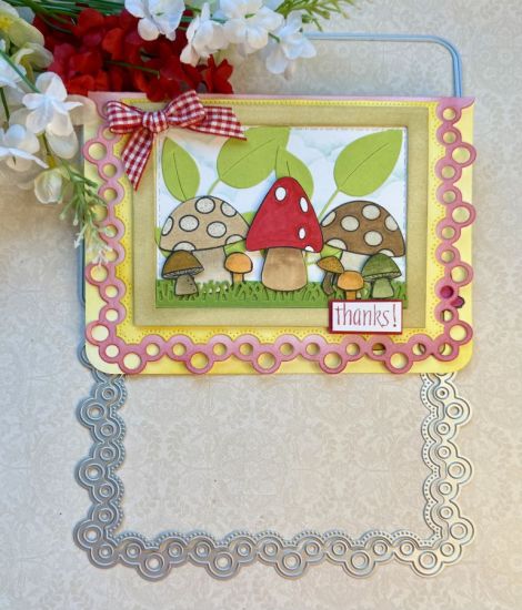 5x7 Circle Edge Card dies
Keywords: mushrooms2stamp