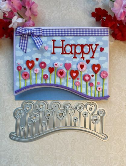 Heart Swish Border dies
