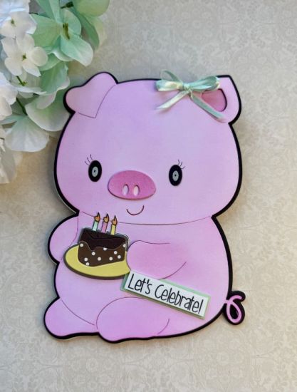 5x7 Piggie Friend Fold-it
