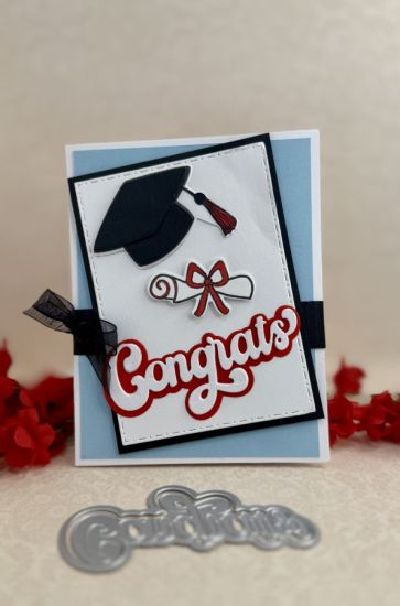 Bold Congrats word die

