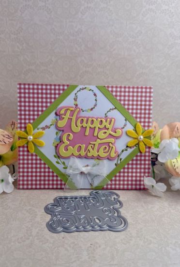 Happy Easter Bold word dies
