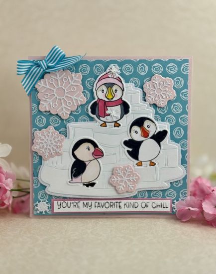 Fancy Snowflakes die Set
Fancy Snowflakes die set, puffin love & iceberg igloo A2 shaped card
Keywords: Fancy snowflake die set