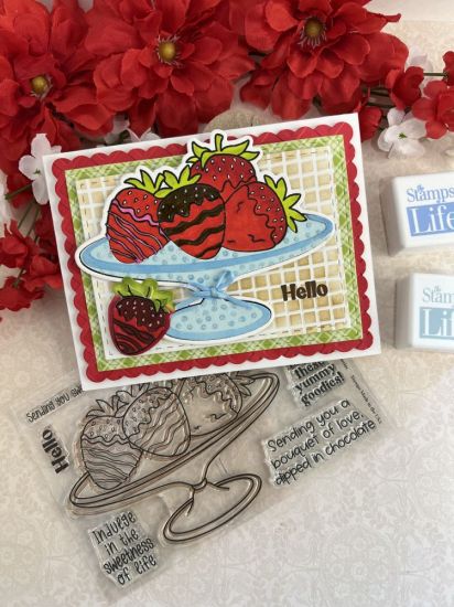 more4chocolatestrawberries Clear stamps
