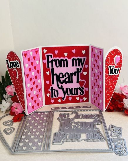 Heart Gate Fold card

