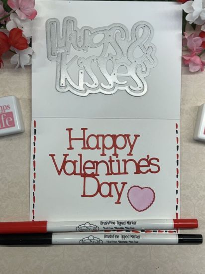 Hugs & Kisses Word Dies
