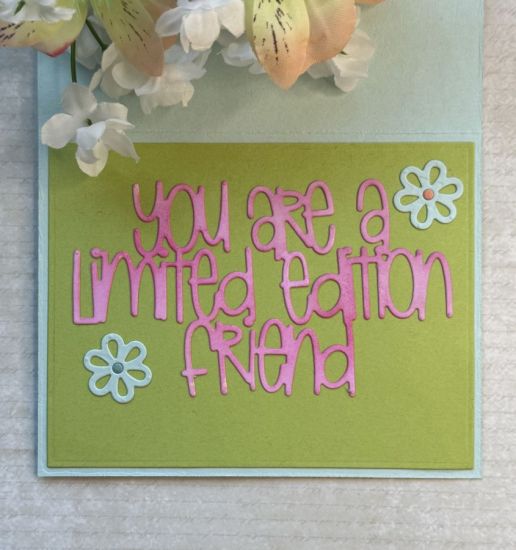 Flower Fringe card dies A2
