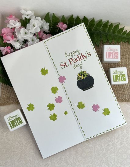 Good Luck Slimline Tri-Background die
