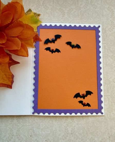 Halloween Postage Stamp Fold-it

