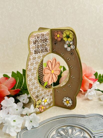 Elegant Criss Cross A2 Card Die Set
