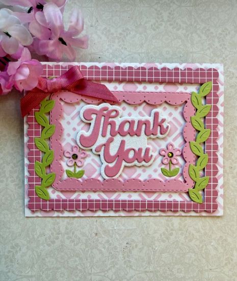 Bold Thank you  Word dies
